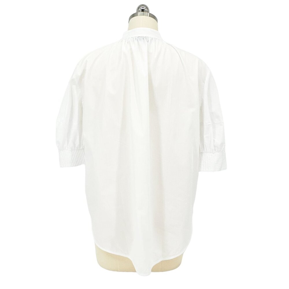 Lee Mathews White Pintuck Popover Blouse - Picture 5 of 12